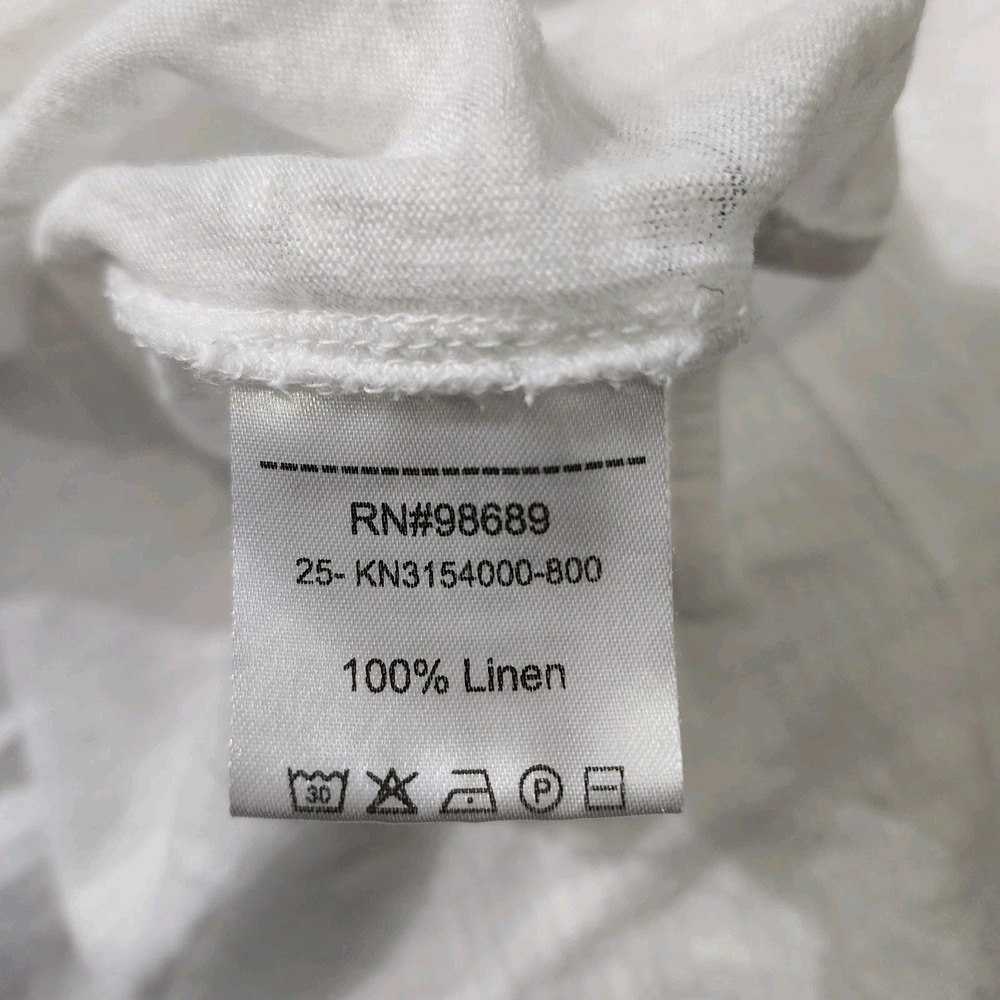 Todd Snyder Linen Pocket T-Shirt White Size XL - Picture 11 of 12